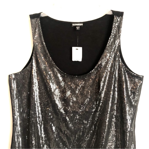 Express Sequin Tank Top Large - Picture 9 of 12